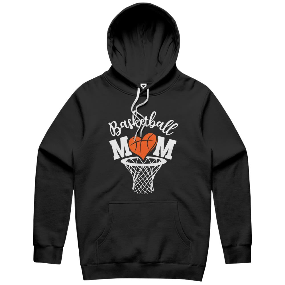 Basketball Mom Cute Novelty Distressed Hoodie