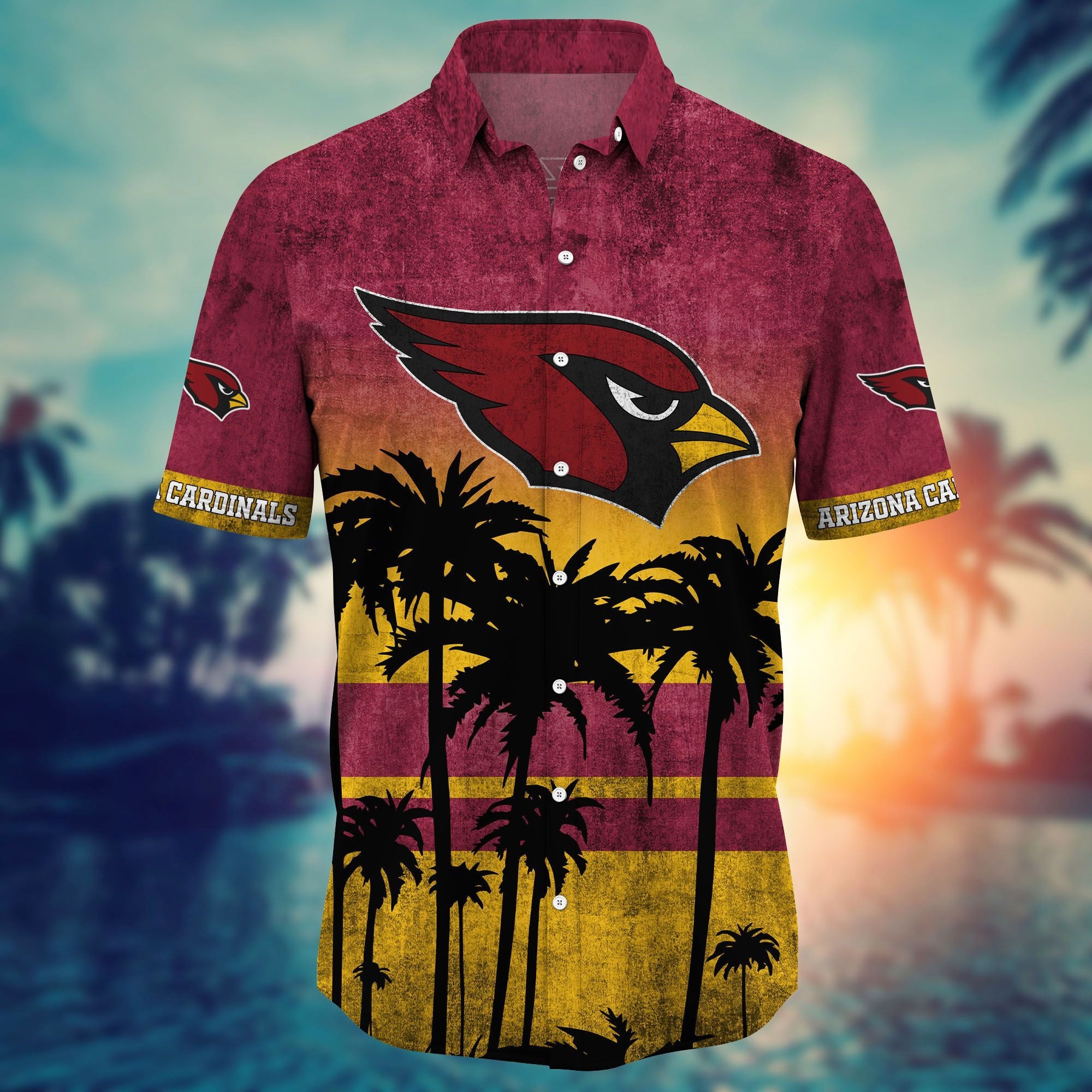 Vintage Arizona Cardinals Shirt Coconut Tree