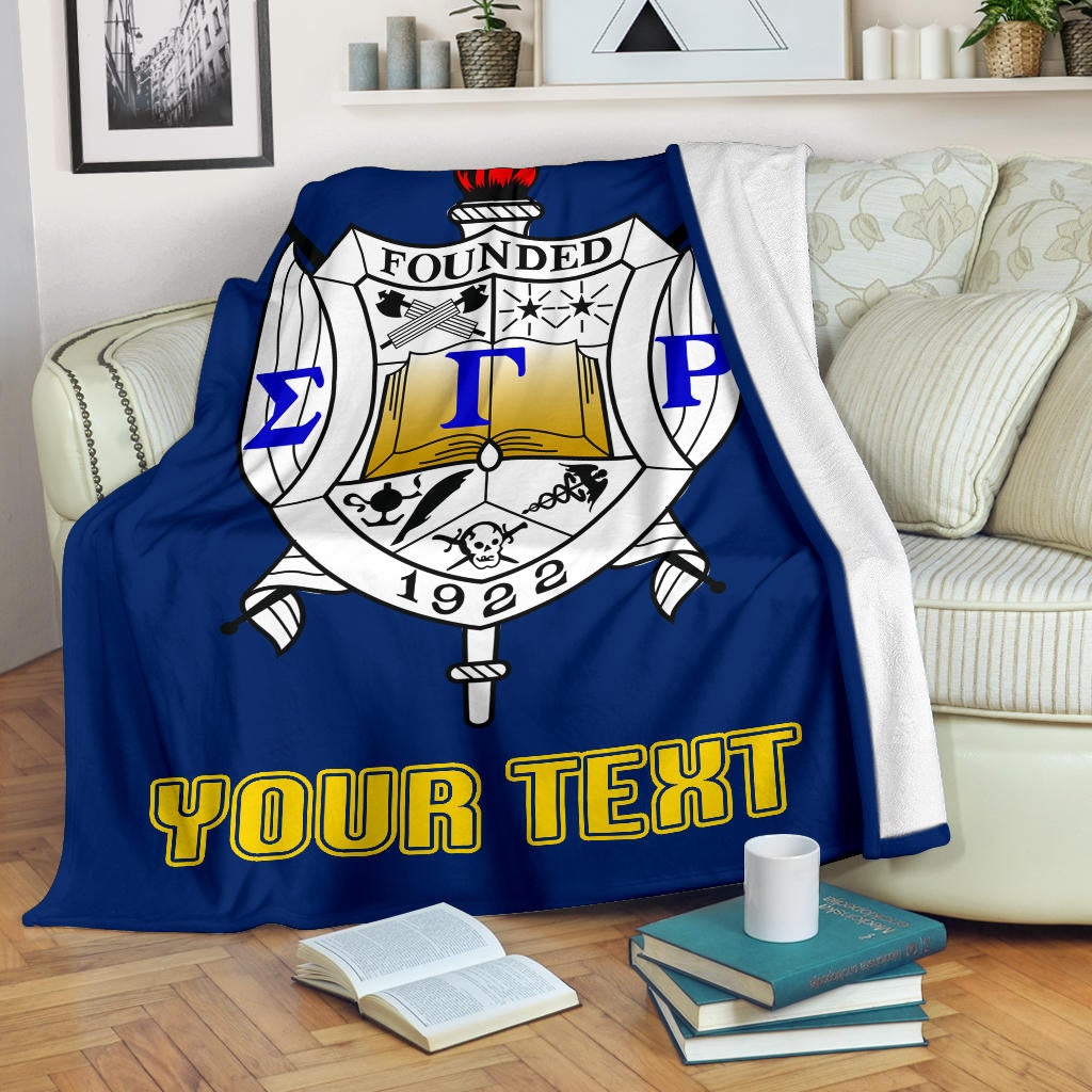 Wonderprint Premium Blanket Personalized Sigma Gamma Rho Premium Blanket Classic Lt10