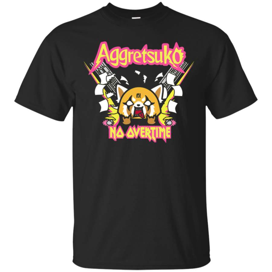 AGR Aggretsuko No Overtime Tee Shirt Cotton t shirt