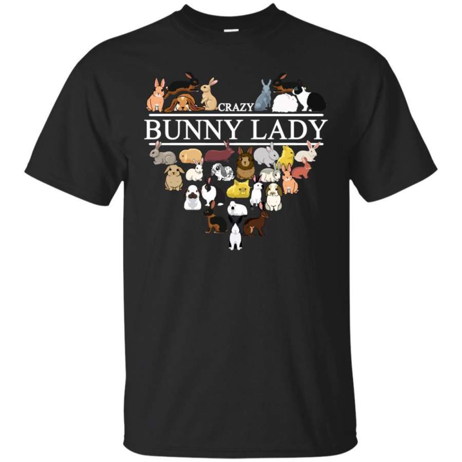 AGR Crazy Bunny Lady Heart Shirt