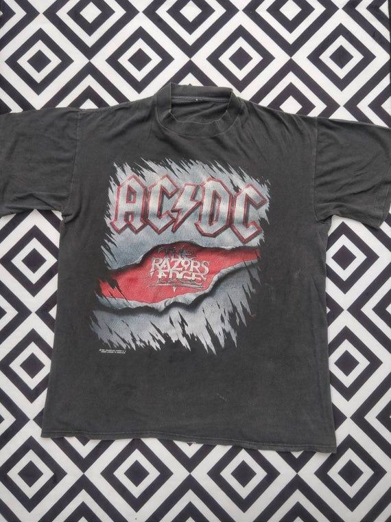 Vintage Ac Dc Band Shirt 90S Shirt