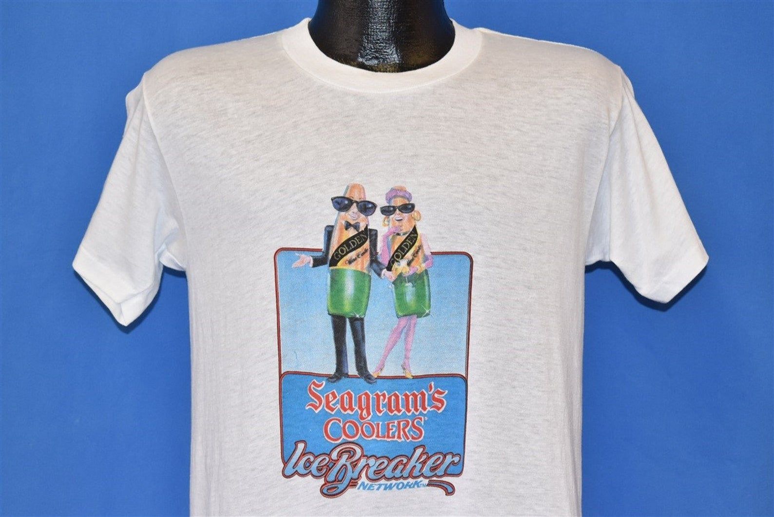 80S Seagram’S Wine Coolers Ice Breakers Network T-Shirt Vintage Tee