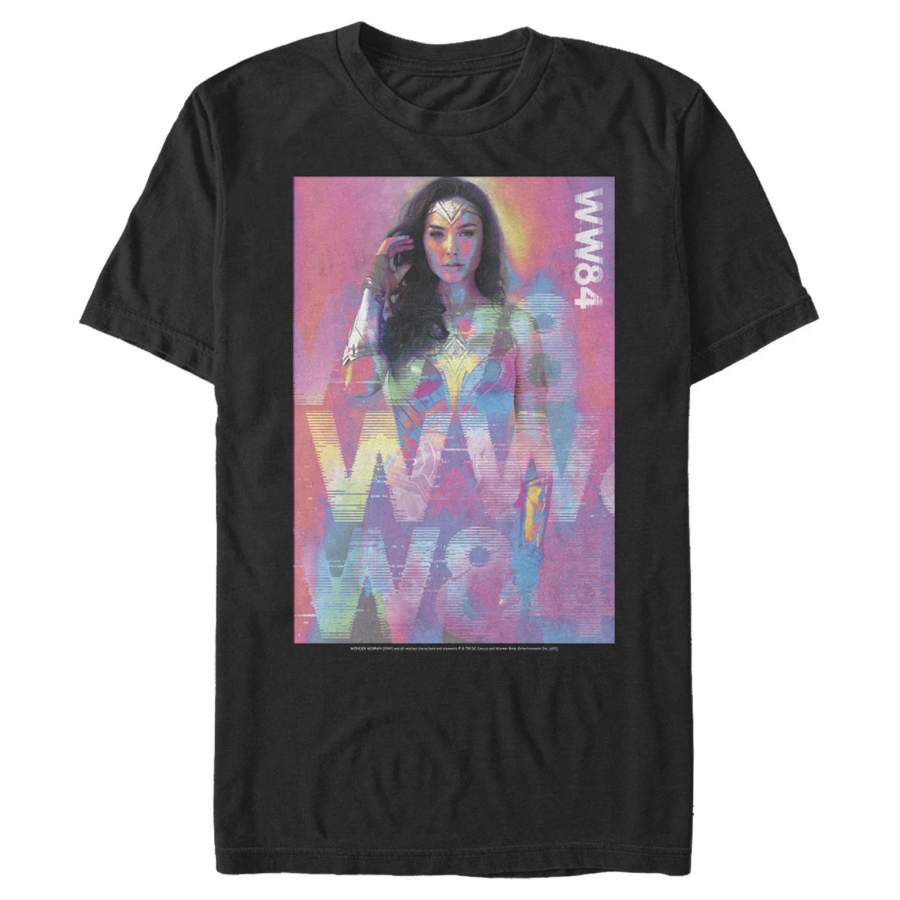 Wonder Woman 1984 Men’s Pastel Glitch  T-Shirt