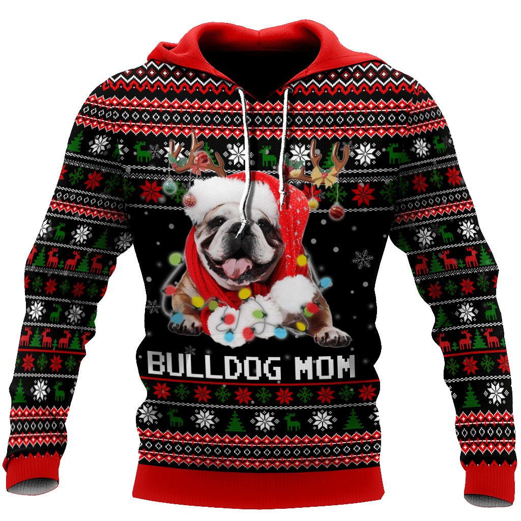 Bulldog Mom Ugly Christmas 3D All Over Print | For Men & Women | Adult | Ho1505