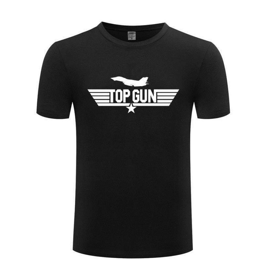 2017 Cotton Man Short Sleeve T-Shirt Top Gun Tom Cruise Print Tee