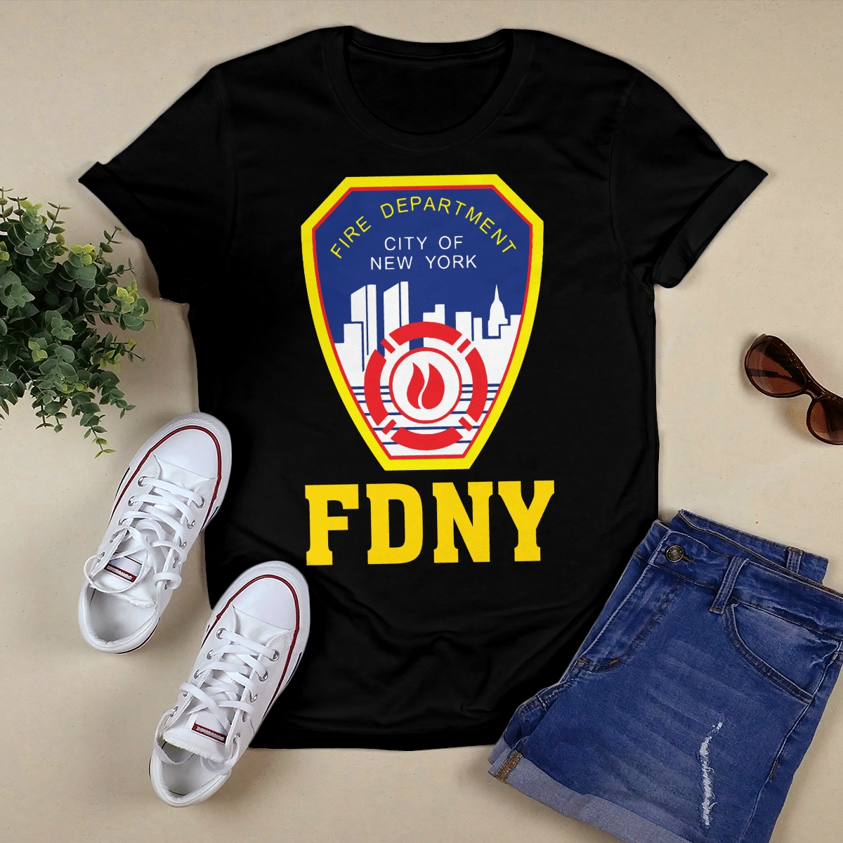 FDNY Shirt Polo T Shirt Embroiderd Logo Officially Licensed Clothing Apparel by The New York City Fire Department