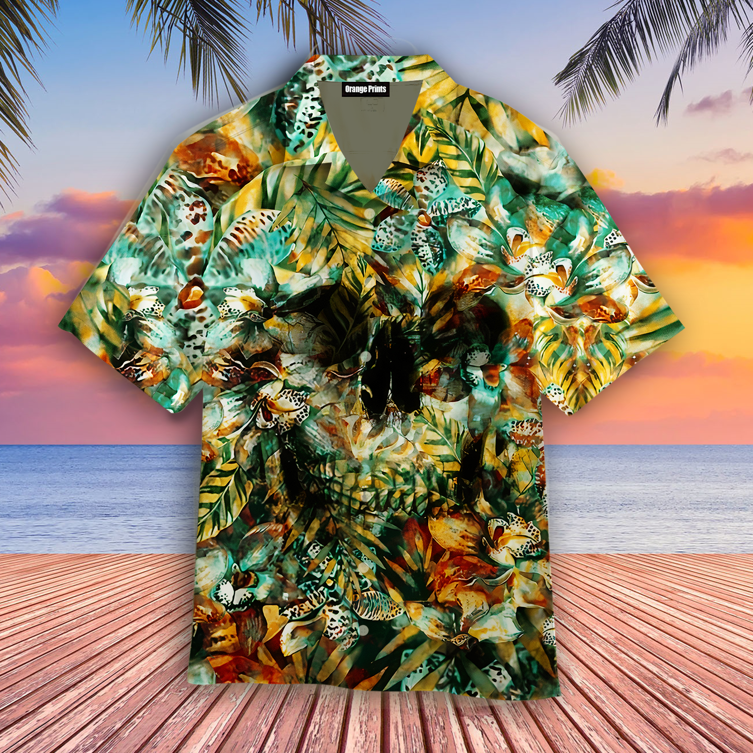 Skull Tropical Hawaii Shirt For Men And Women Ha23239