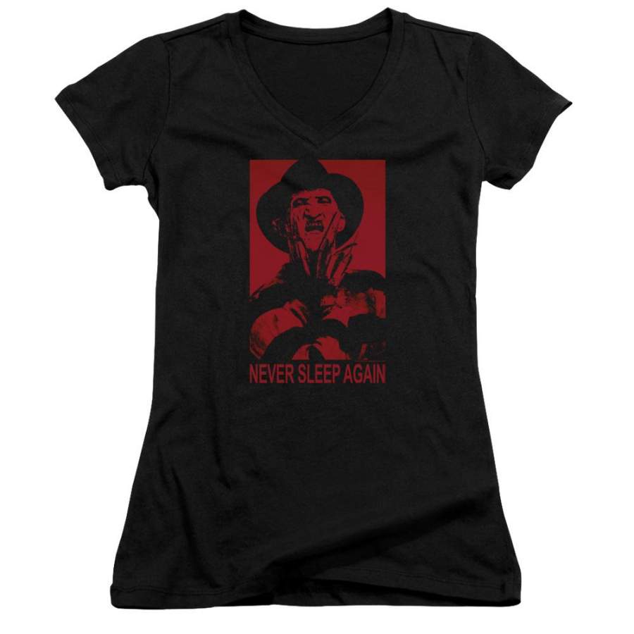 A Nightmare on Elm Street Never Sleep Again Juniors V-Neck T-Shirt