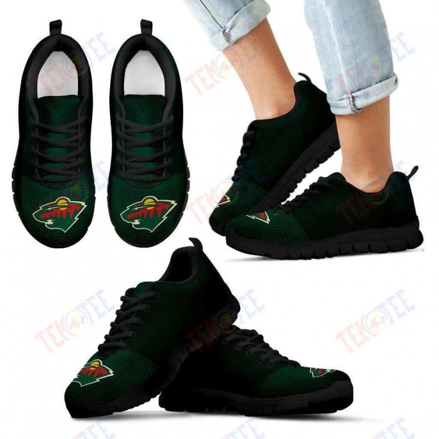 Mens Womens Minnesota Wild Sneakers Seamless Line Magical Wave Beautiful Running Shoes For Men Women TDT523