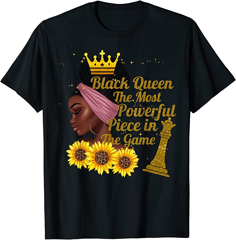 Melanin Black Queen African American History Month Women T-Shirt