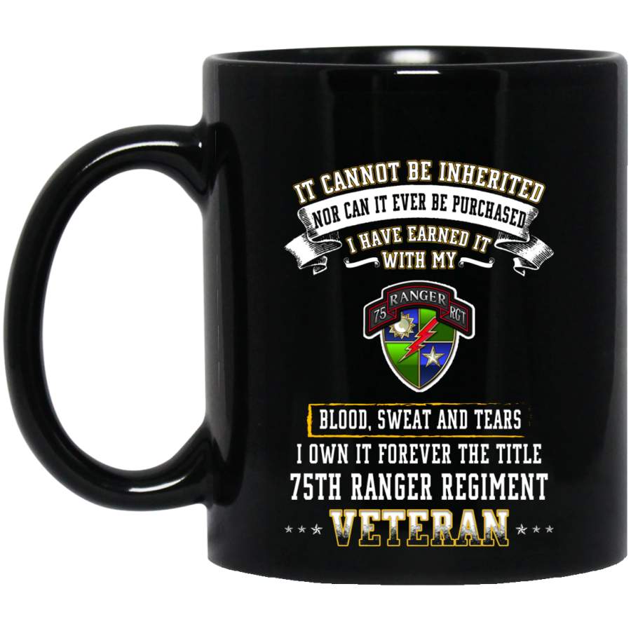 Forever The Title 75th Ranger Regiment Veteran T-Shirt Veterans Day Christmas Gift Mug