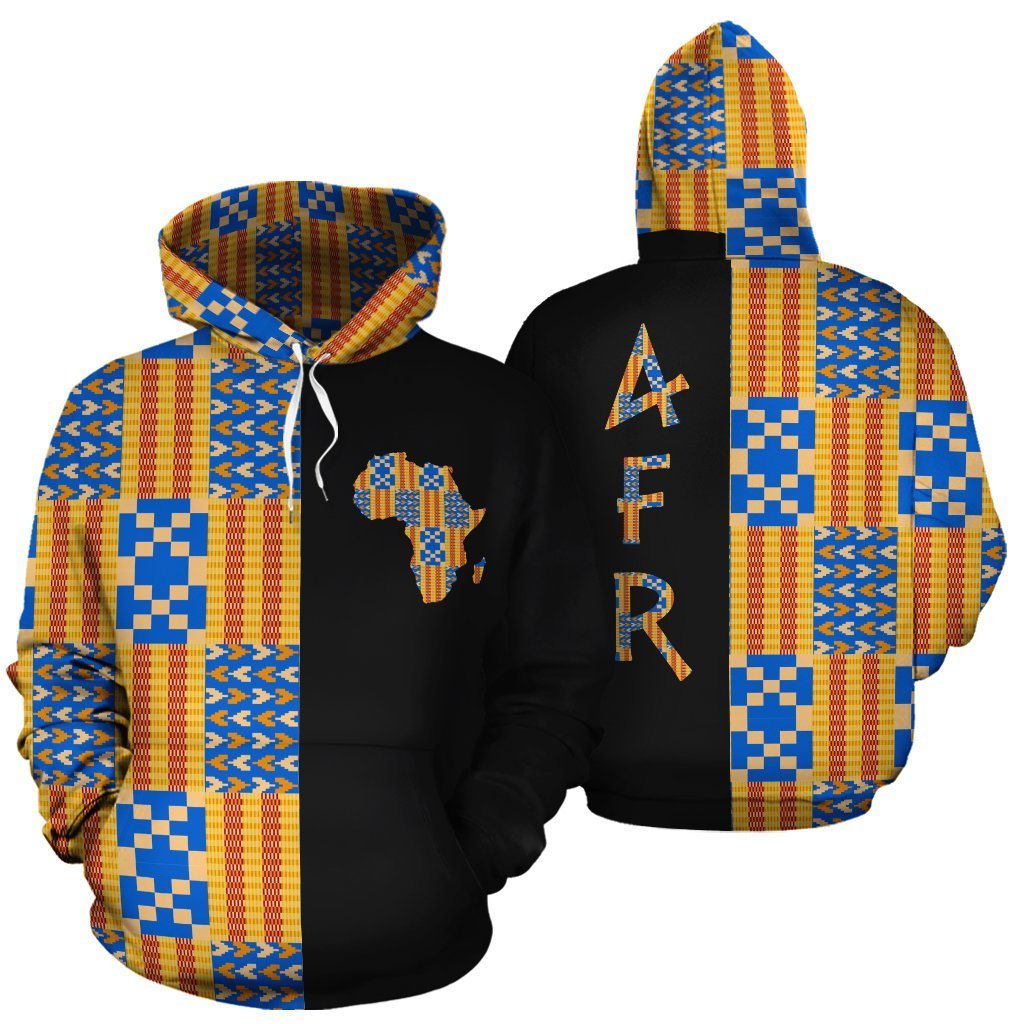 Greek Life Hoodie – Kente Cloth – Weaving Style The Half