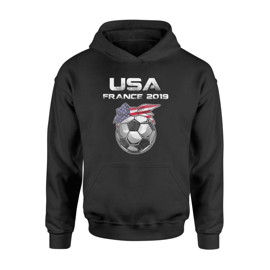 Womens USA Womens Soccer Kit France 2019 T-shirt – Standard Hoodie