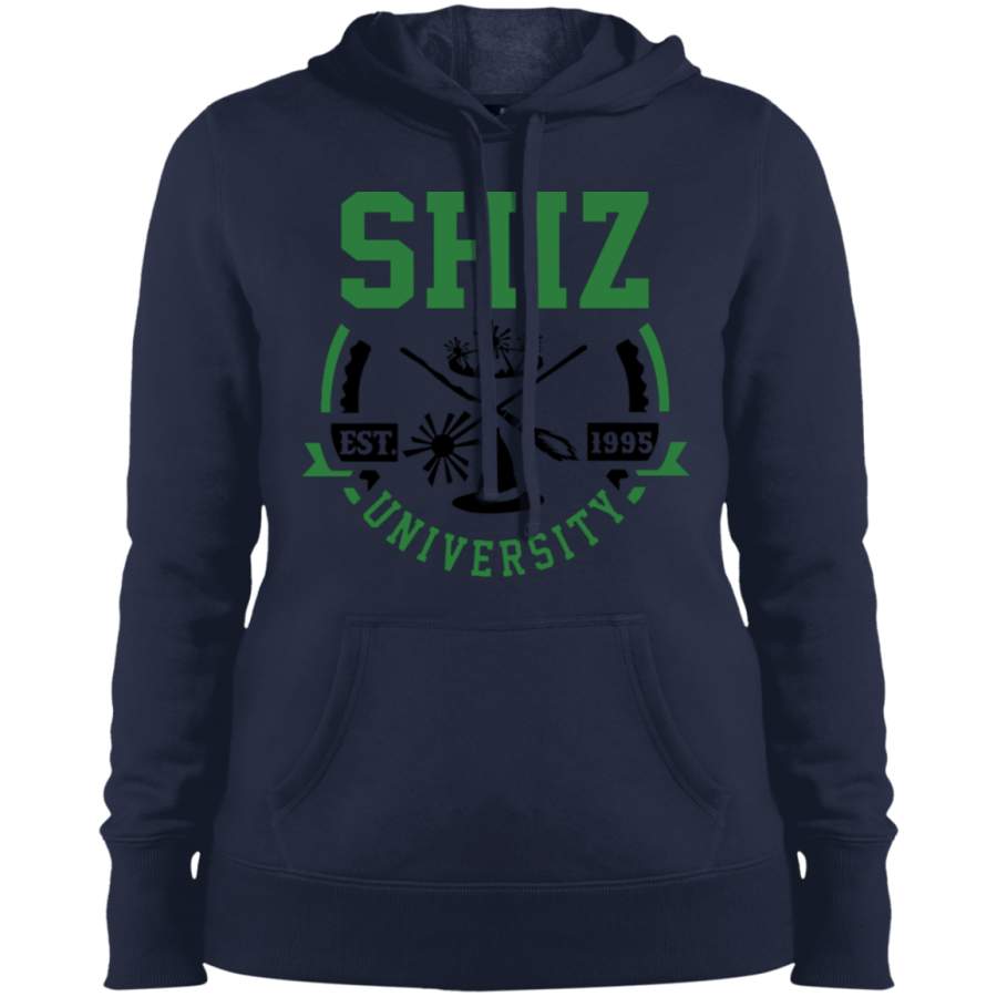 AGR Wicked Broadway Shiz University Logo Ladies’ Pullover Hooded Sweatshirt