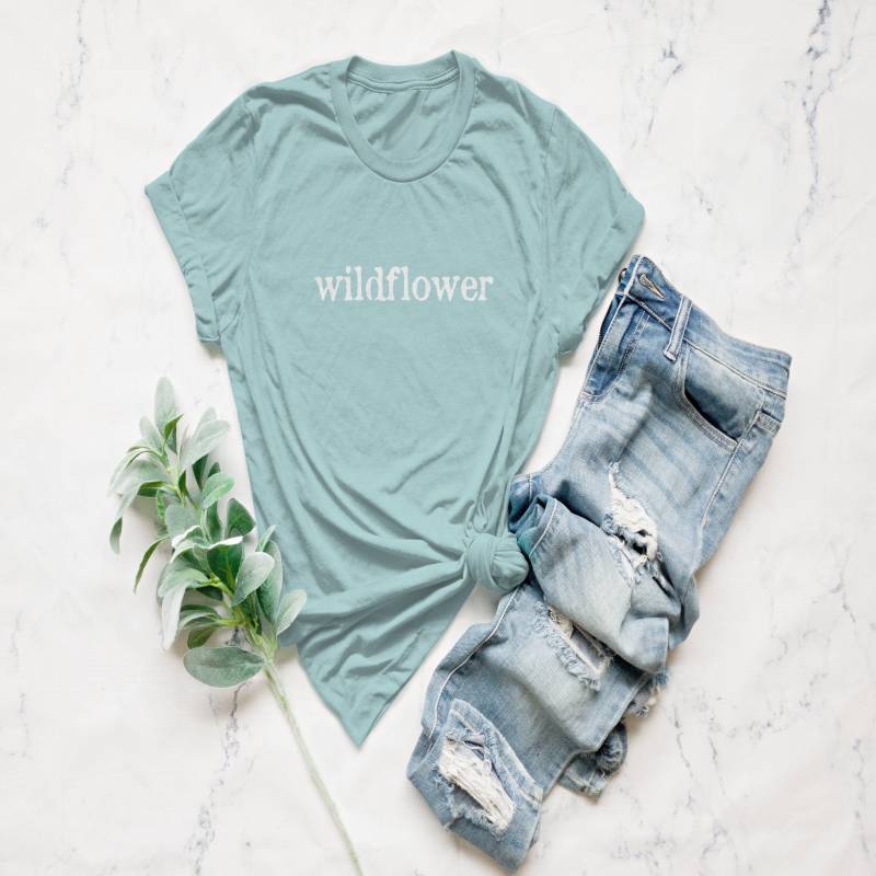 Crushtee Wildflower Shirt, Ladies Unisex Crewneck Shirt, Flower, Plant, Peace, Love, Cute Tshirt, Nature, Vintage, Retro, Gift, Funny T shirt Long Sleeve Hoodie