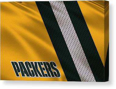 1 Green Bay Packers Uniform Joe Hamilton Canvas Print