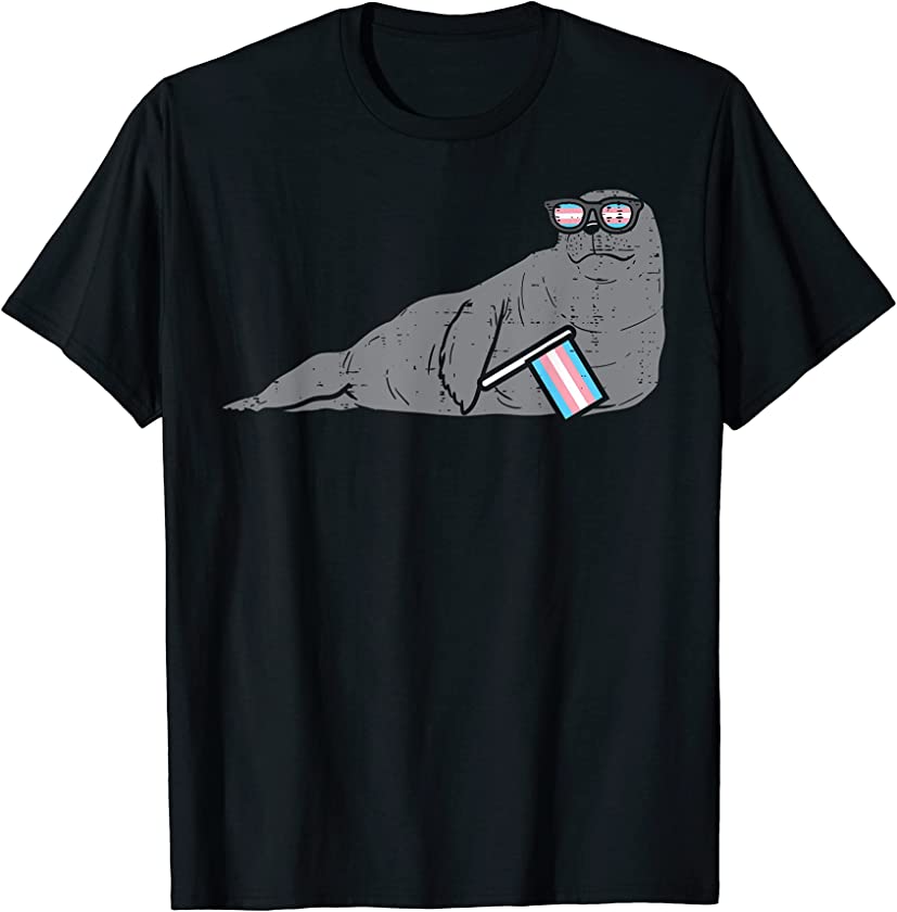 Seal Animal LGBT Transsexual Flag Transgender Trans Pride T-Shirt