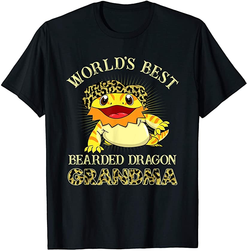 World’s Best Bearded Dragon Grandma Leopard T-Shirt