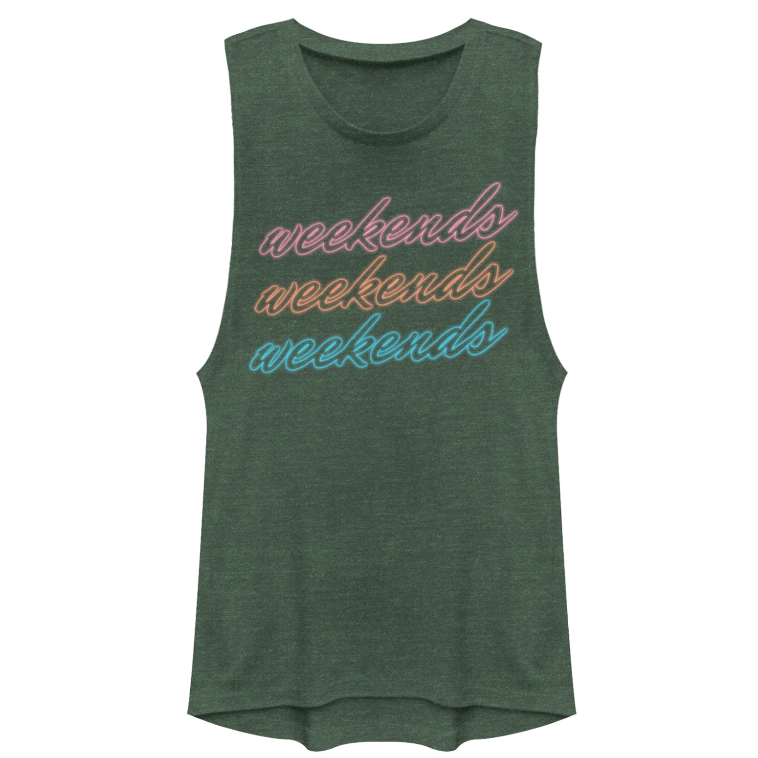 Chin Up Junior’S Weekends All Day  Festival Muscle Tee