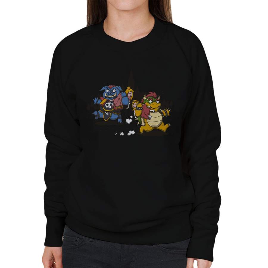 Princess Confusion Zelda Mario Women’s Sweatshirt