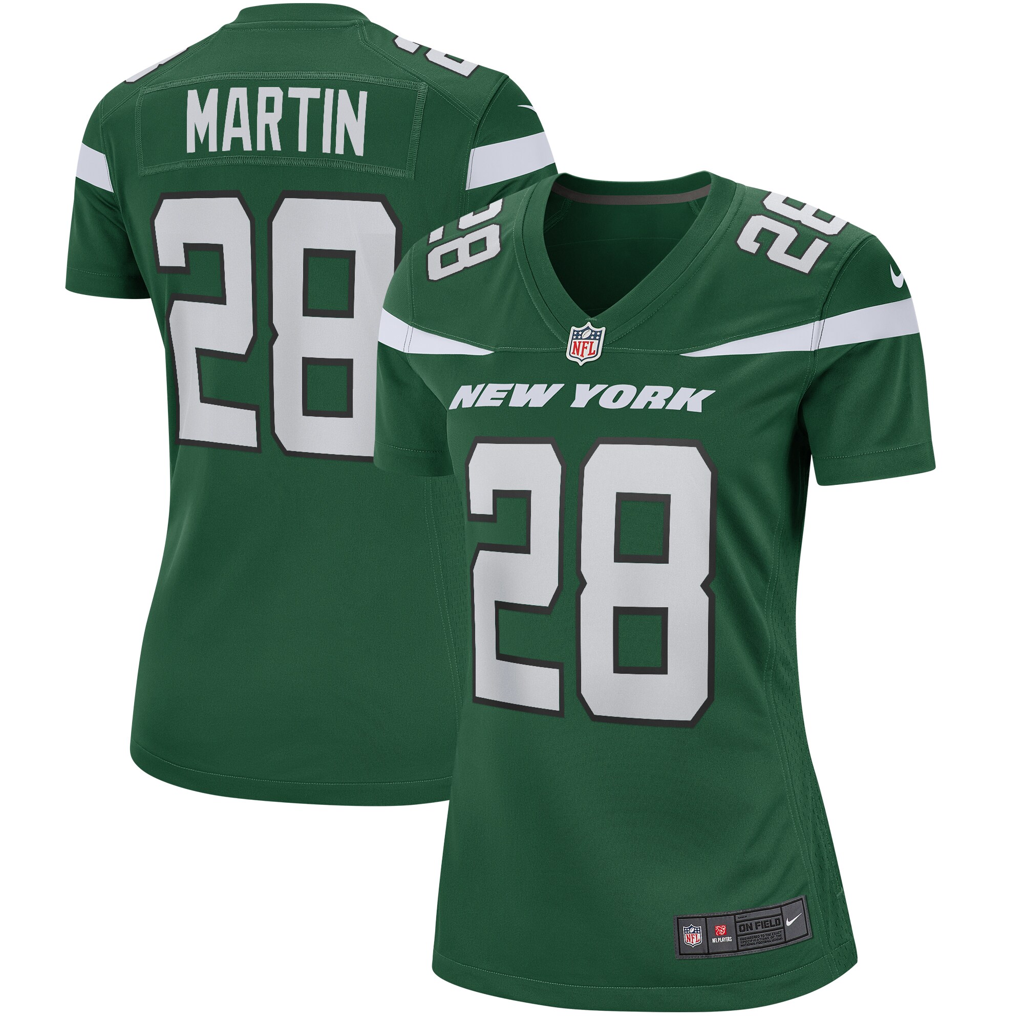 Women’s New York Jets Curtis Martin Gotham Green Game Retired Player Jersey