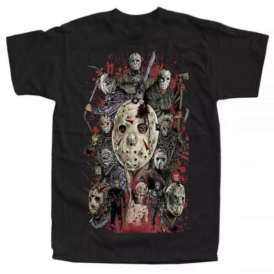 Friday The 13Th V6 Movie Poster Men’T T-Shirt