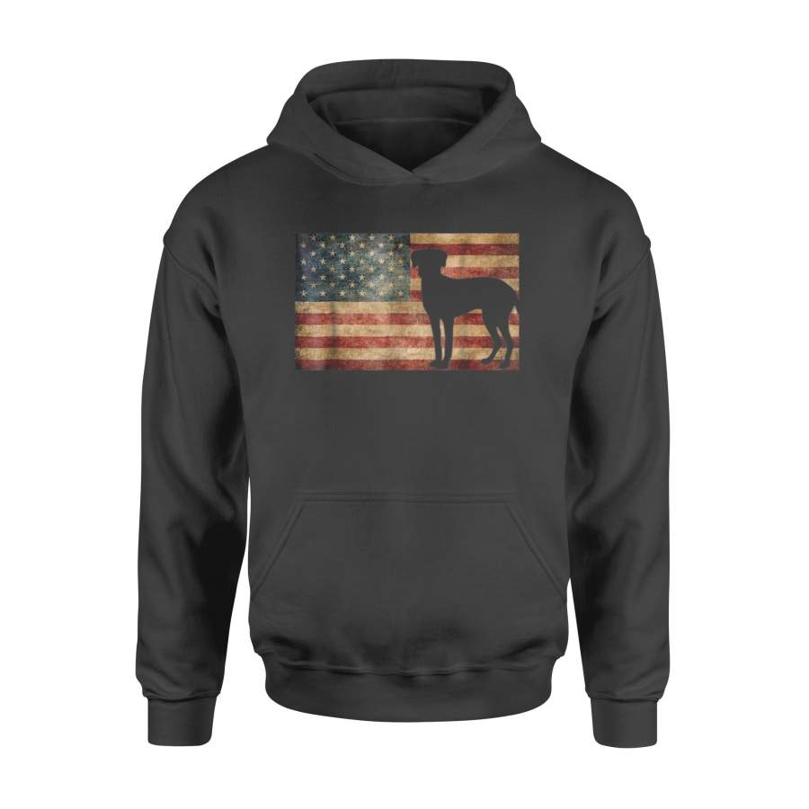 American Flag Catahoula Leopard Dog Patriotic Flag  Hoodie