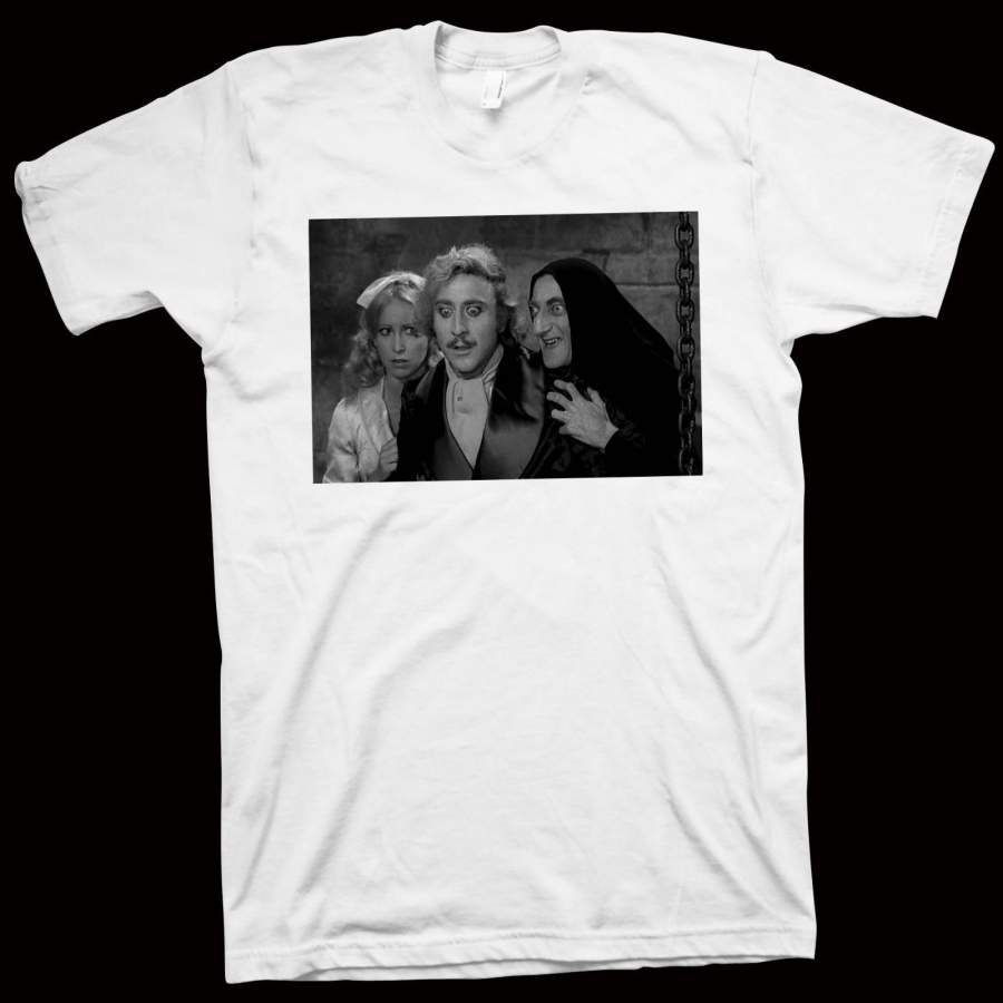 Novelty Vintage Classic Horror ~ Young Frankenstein T-Shirt Short Sleeve Street Style High Quality Cotton Shirt