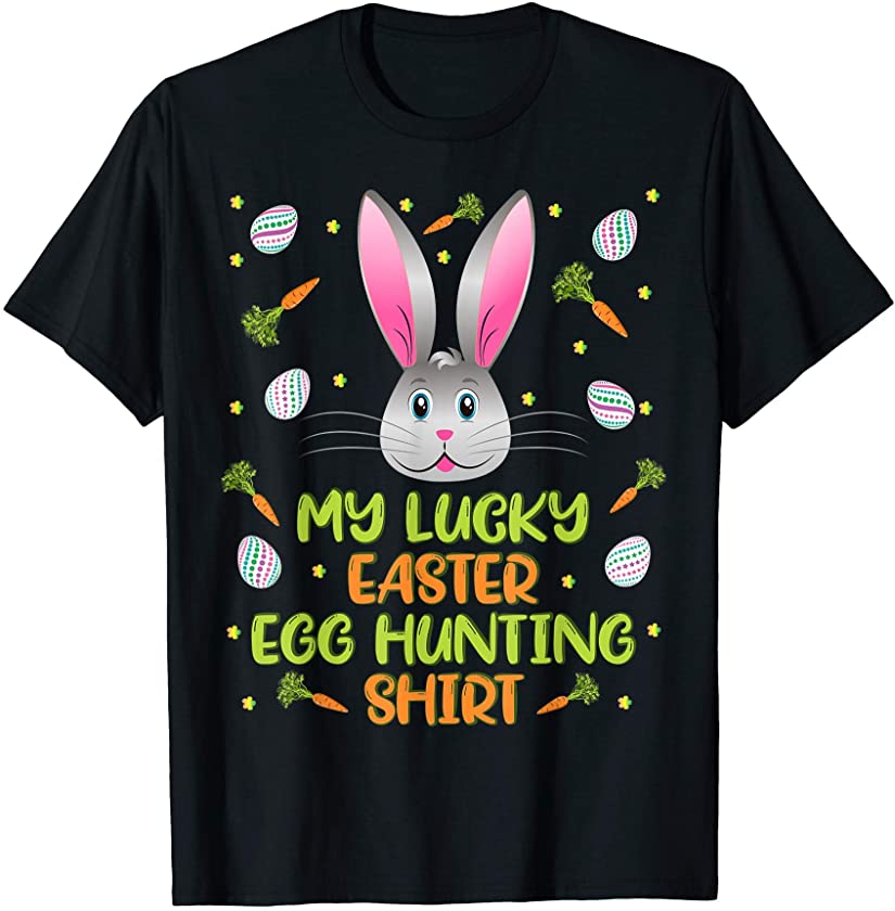 My Lucky Easter Egg Hunting Rabbit Family Matching Party T-Shirt