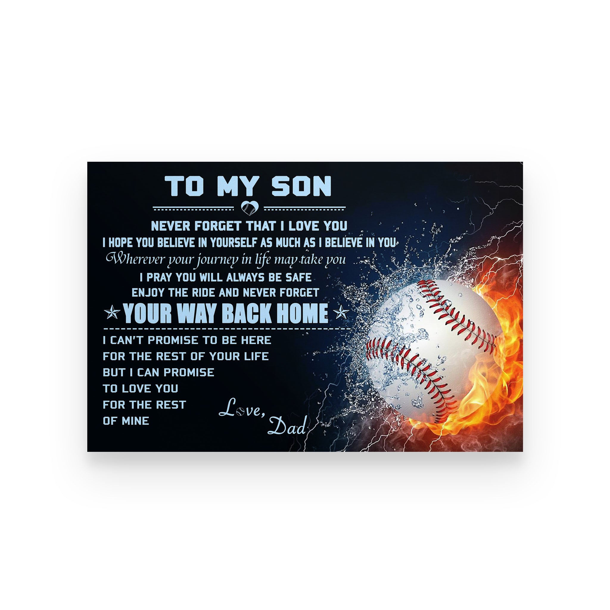 soccer poster dad to son never forget that i love you vs4