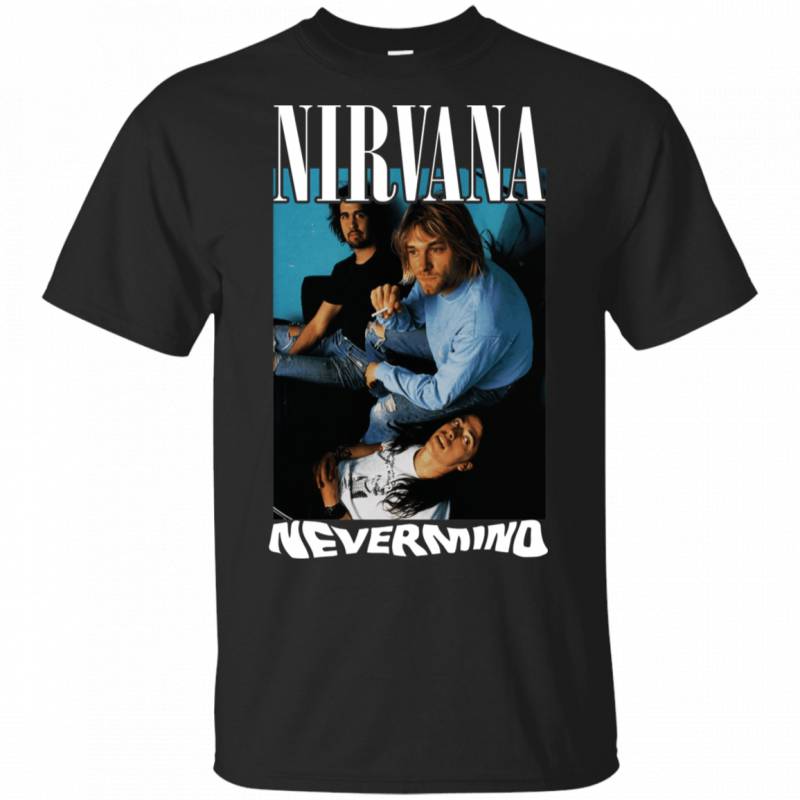 Vintage 1992 Nirvana Nevermind T-Shirt For Fan Gift Idea LT04