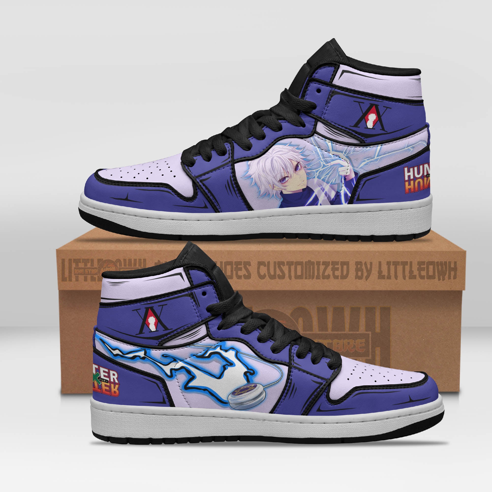 Killua Zoldyck Shoes Custom Hunter X Hunter Anime Sneakers