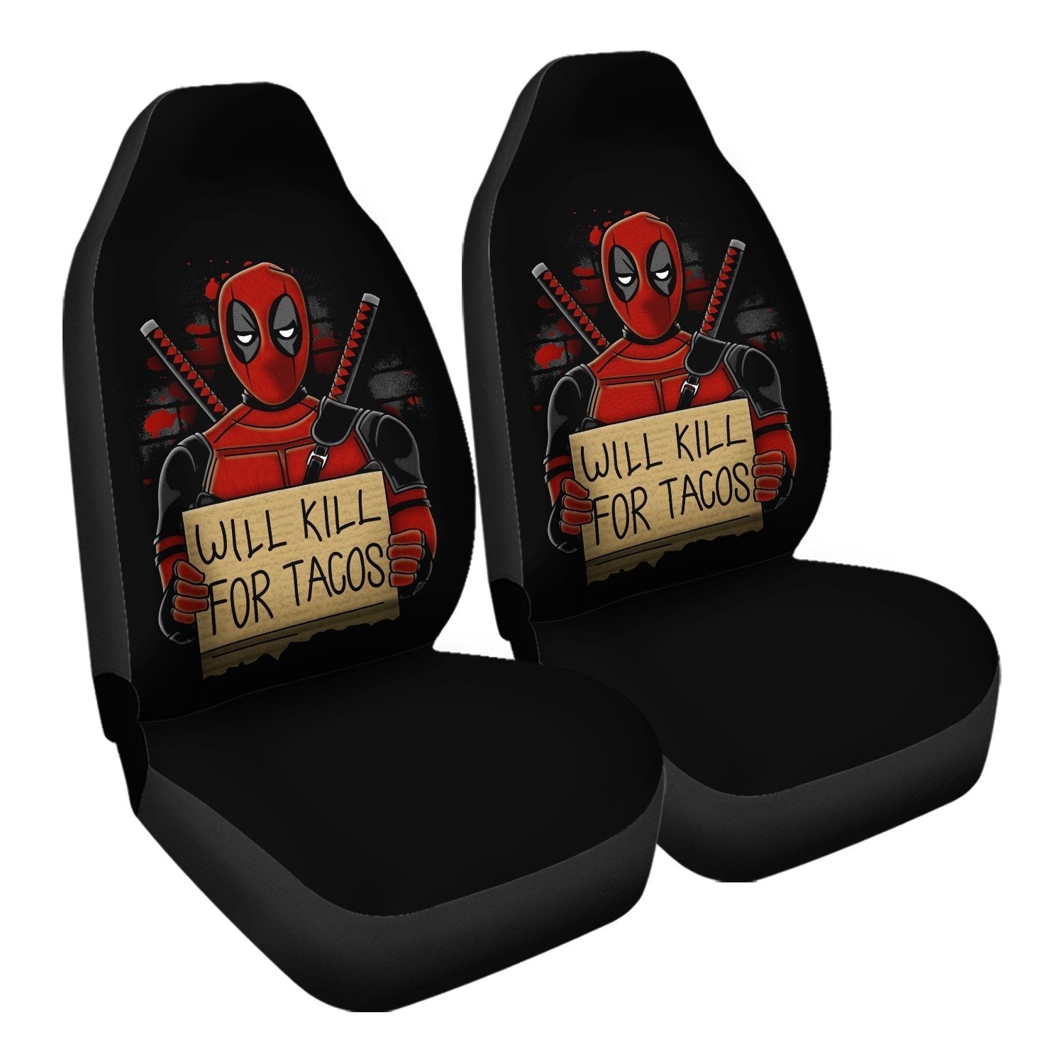 Will Kill For Tacos Car Seat Covers