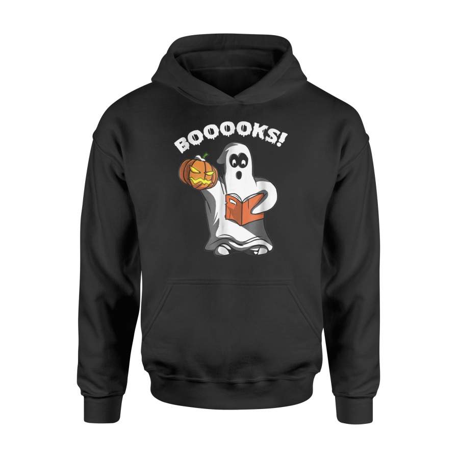 Booooks! Ghost Reading Books Halloween – Standard Hoodie