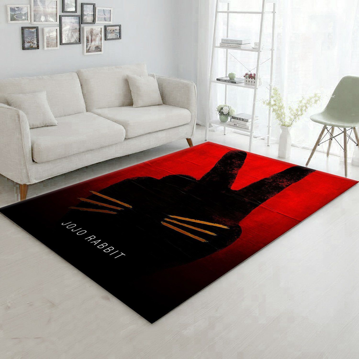 Jojo Rabbit Movie Rug All Over Print Logo Custom Area Rug Carpet Full Sizes Home Living Rug Carpet Decor