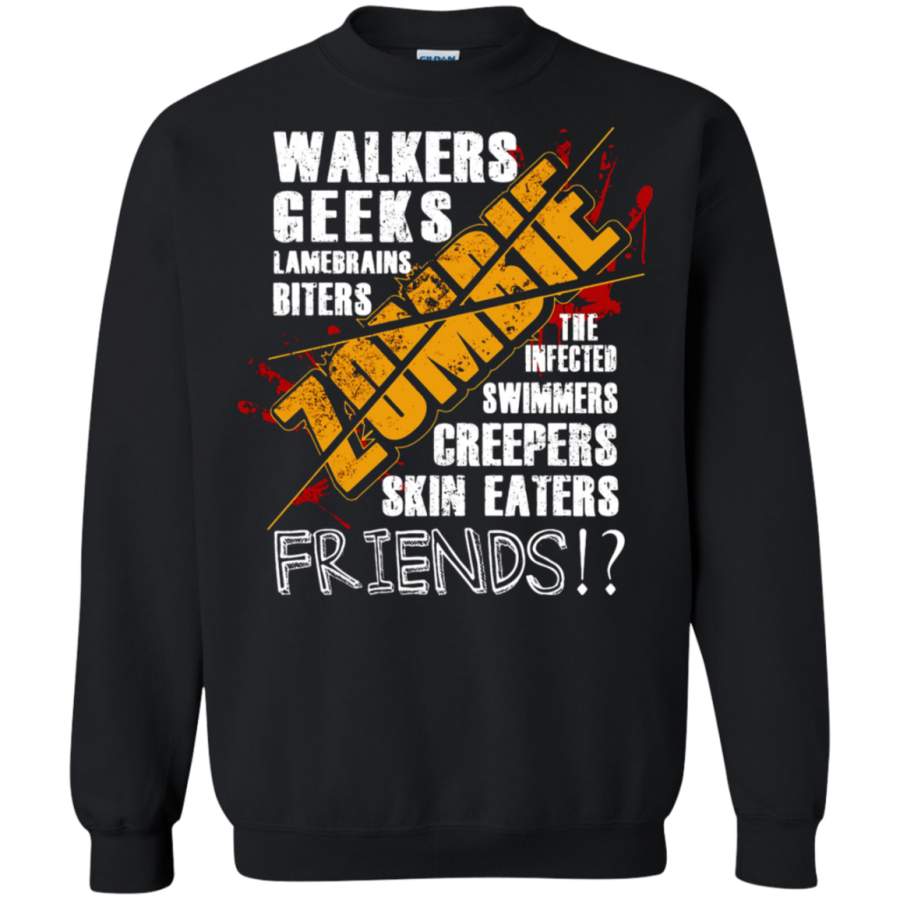 AGR Walkers Geeks Zombie Friends The Walking Dead Sweatshirt