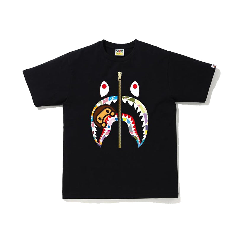 Bape Shark Spoof Monkey Classic Print Cotton T Shirts 780