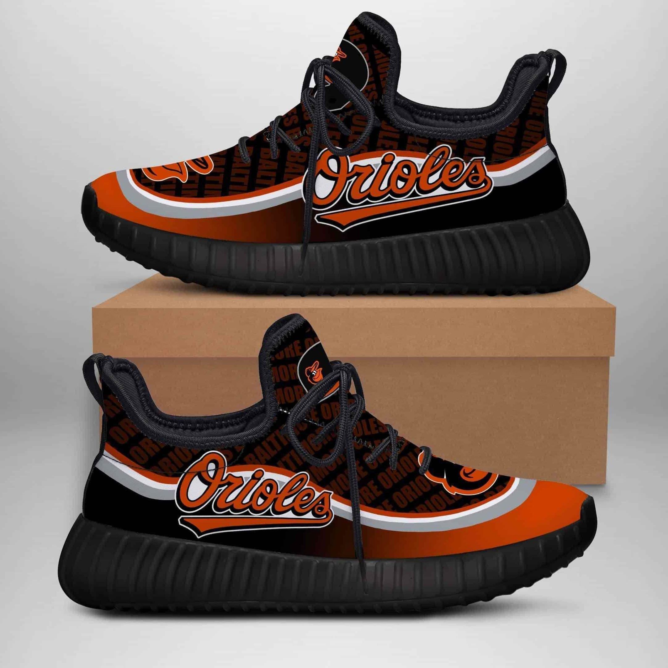 Baltimore Oriole Football Yeezy Boost Shoes Sport Sneakers