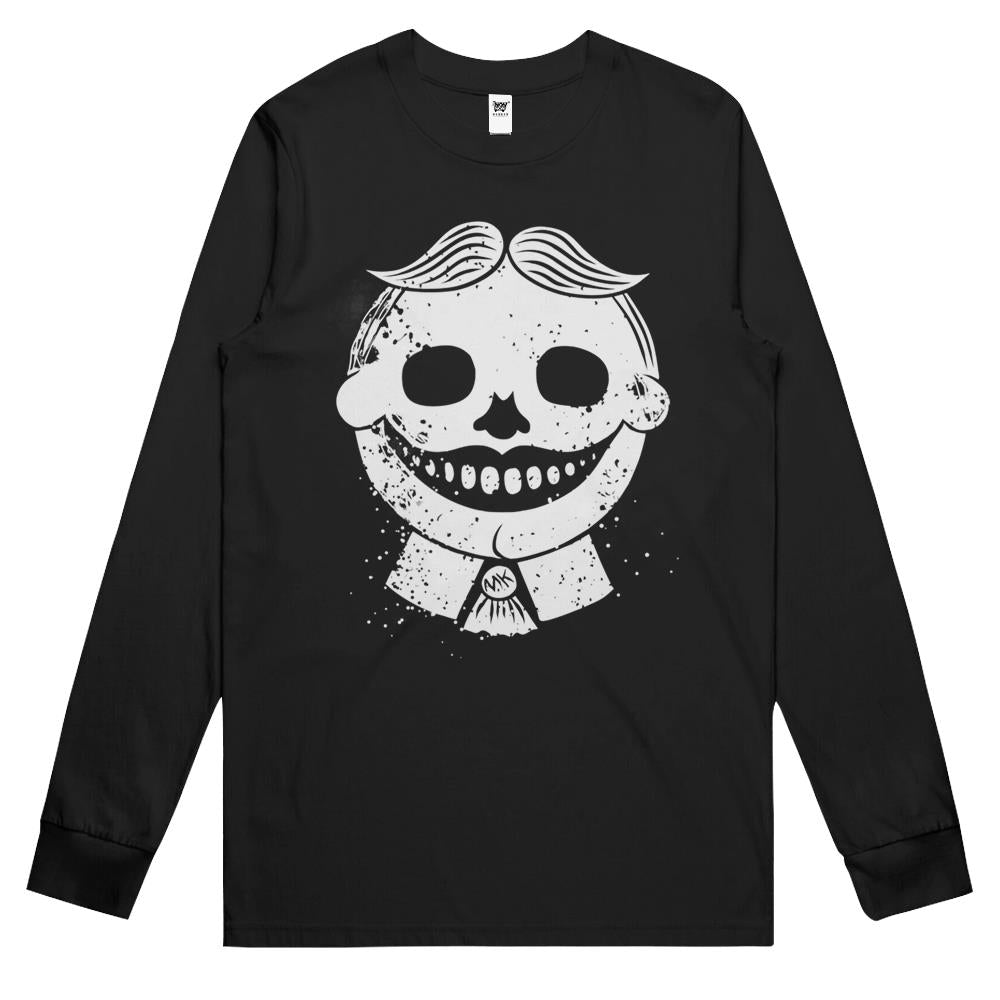 Tillie Skull Face – Asbury Park, New Jersey Punk Rock N Roll Long Sleeve T-Shirt