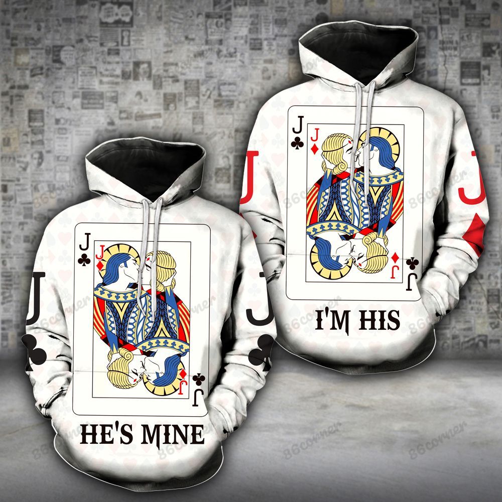 Jack Card Kiss LGBT Couple Hoodies