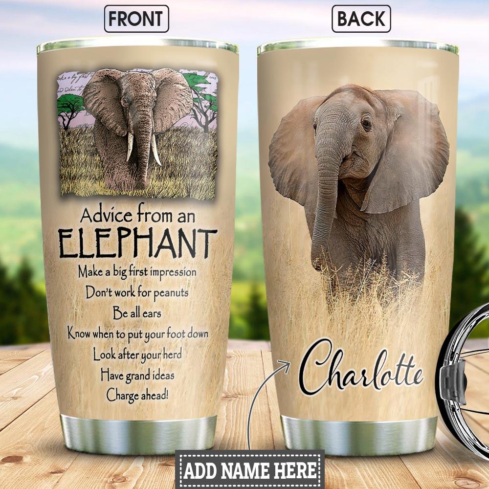 Advice Of An Elephant Personalized NNR1611001 Stainless Steel Tumbler