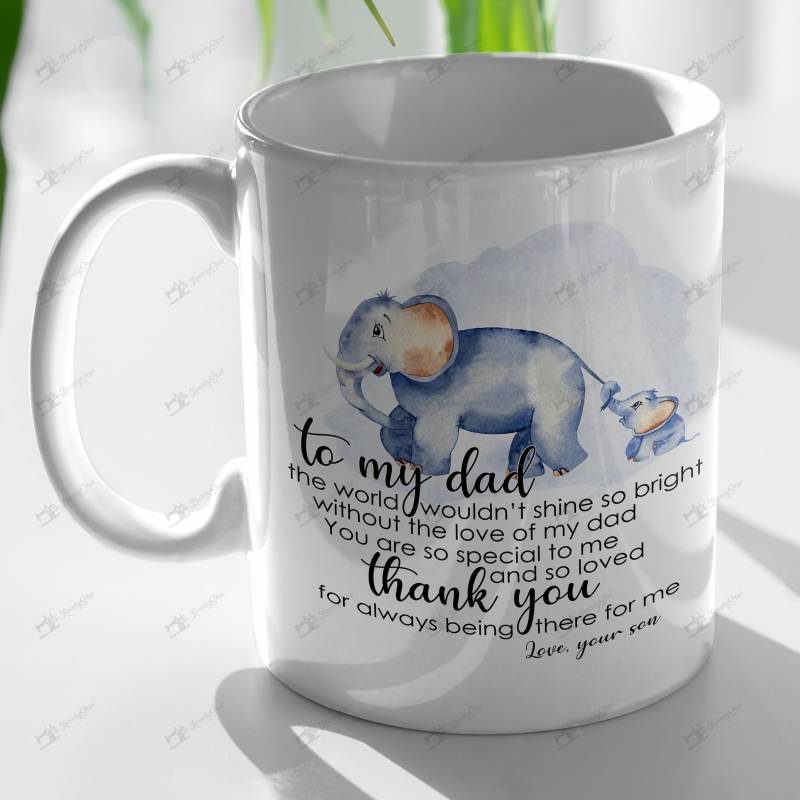 BIG0001 Elephants To my dad Mug