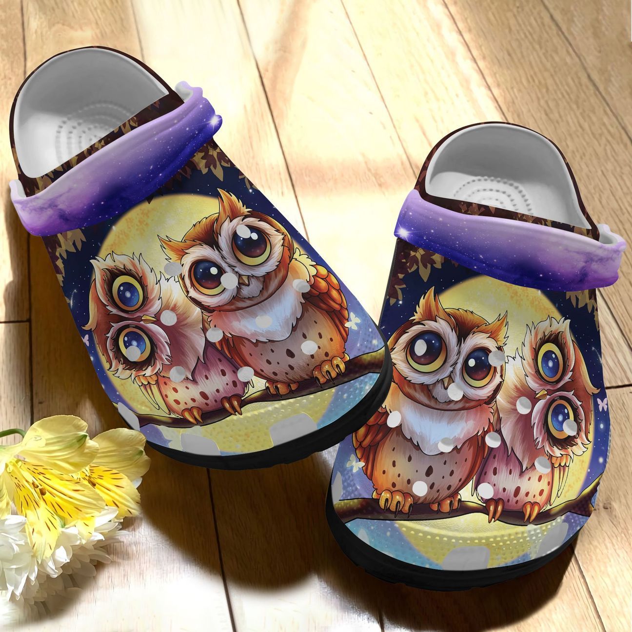 Owl Personalized Clog, Custom Name, Text, Color, Number Fashion Style For Women, Men, Kid, Print 3D Owl Cute Owls