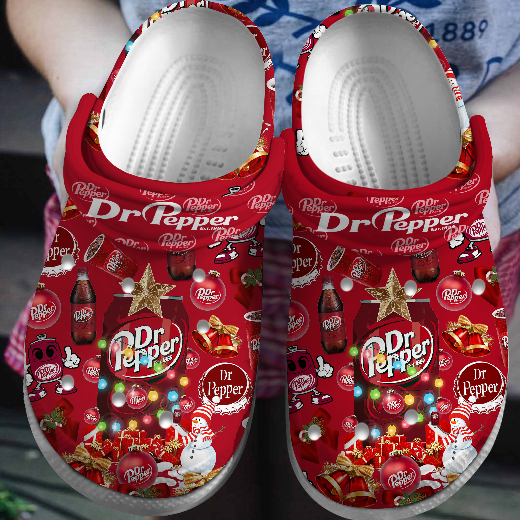 Dr Pepper Drink Crocs Crocband Clogs Shoes Comfortable For Men Women and Kids