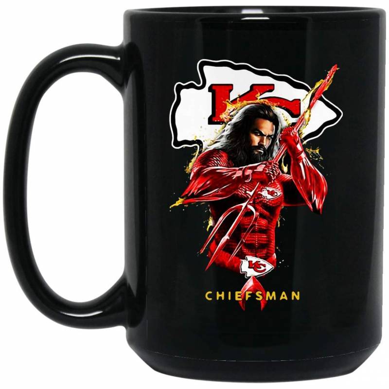 Kansas City CHIEFS CHIEFSMAN AQUAMAN S 15 oz. Black Mug