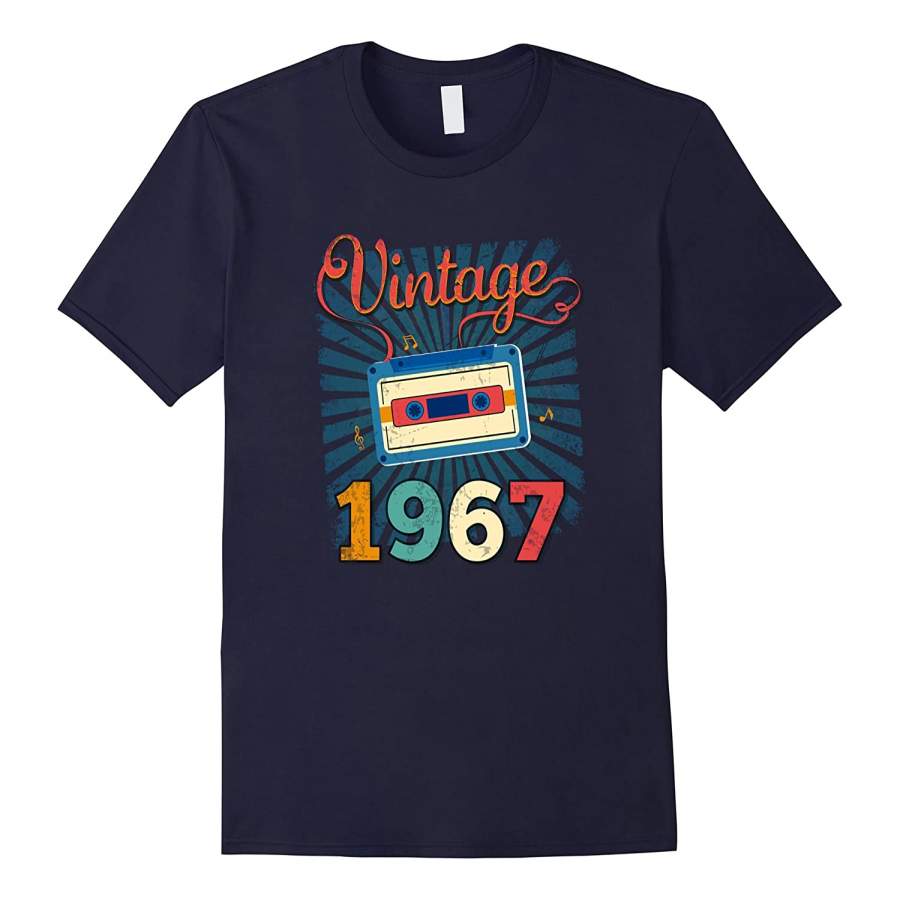 50th Birthday Retro Vintage 1967 T-Shirt Cool Old School