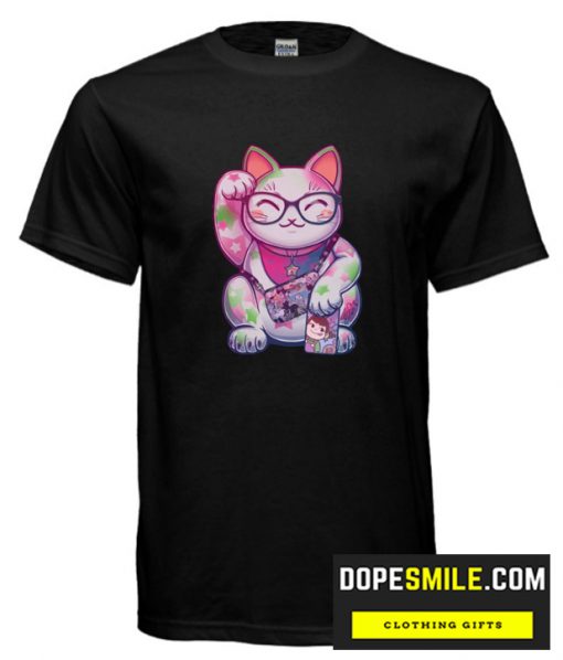 Maneki Neko Cotton T-shirt