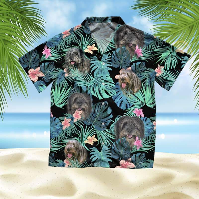 Bergamasco Hawaiian Shirt, Dog Summer Leaves Hawaiian Shirt, Unisex Print Aloha Short Sleeve Casual Shirt