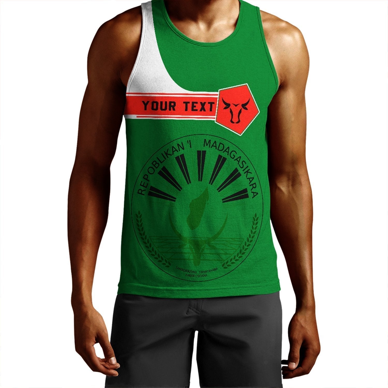 (Custom) African Tank Top – Madagascar Men’S Tank Top Pentagon Style